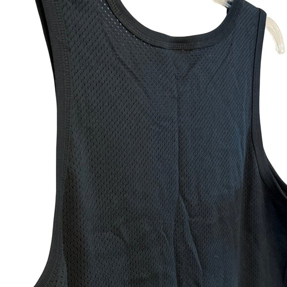 Vintage Nike Air Tank Top Red Tag Men’s Black Big Swoosh Logo - Size Medium - Picture 7 of 7